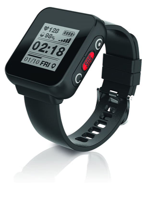 LTE M smart watch provides GPS location SOS and heart rate monitoring solution for athlete performance and safety applications nordicsemi