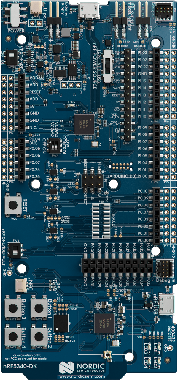 NRF5340 DK - Development Kit For The NRF5340, A Dual-core Bluetooth 5.2 ...